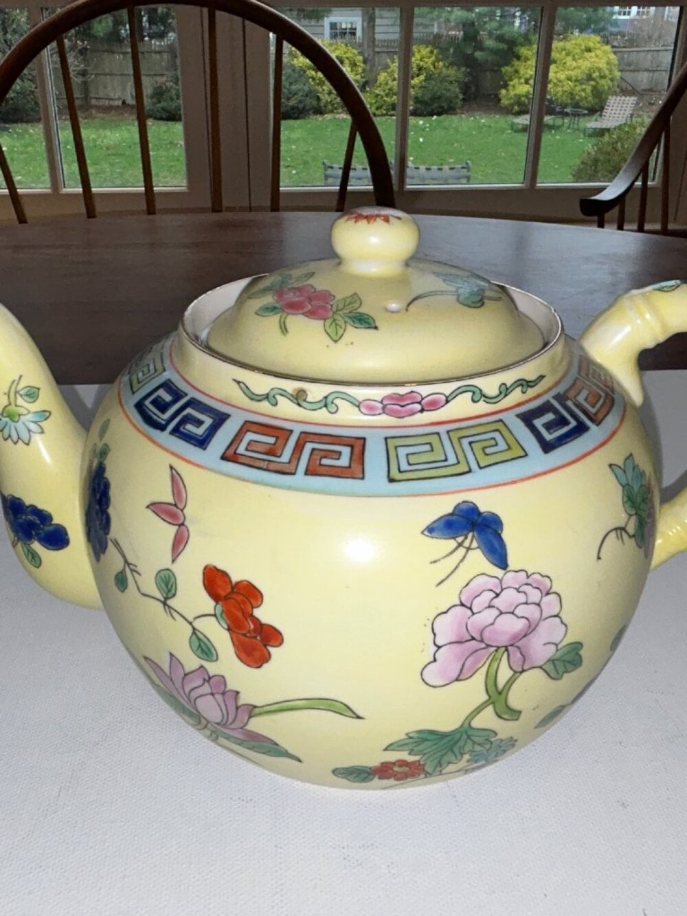 Ming Mandarin Yellow Teapot, EMP Curio #972, MTC Hartford, Vintage made in Japan